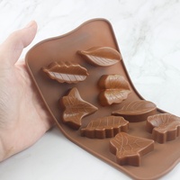 Moule en silicone personnalisé en forme de feuille pour gâteaux, chocolats et bougies