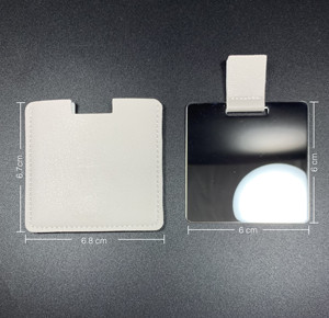 Tùy chỉnh thương hiệu logo giveaway Mini quà tặng kinh doanh Quà tặng cá nhân lưu niệm PU cầm tay mỹ phẩm Túi phẳng vuông kim loại gương - Product Image 4