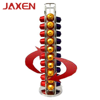 Support de rangement rotatif à 360 degrés en acier inoxydable pour capsules de café de cuisine, support pour dosettes de café
