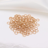 Collier en cuivre plaqué or 7 mm, pendentif anneau plat, anneau fermé, lot de 2000, accessoires de bijoux DIY