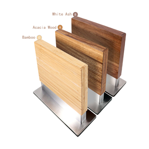 Giá đỡ dao từ tính bằng gỗ óc chó mới, hai mặt, có đế bằng thép không gỉ - Product Image 5