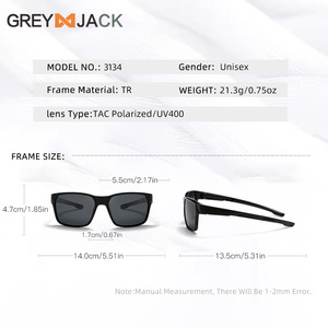 Nouvelles lunettes de soleil polarisées pour hommes, monture TR90, protection UV400, verres noirs en TAC, pour la conduite en extérieur et la pêche - Product Image 4