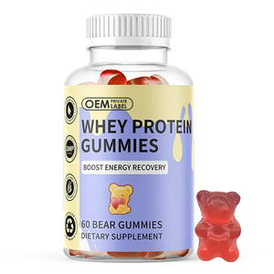 OEM Etiqueta Privada <span class=keywords><strong>Amino</strong></span>ácidos Vitamina Whey Protein Gummy Energy Boost Pre Entrenamiento Suplementos Protein Gummy - Product Image 1