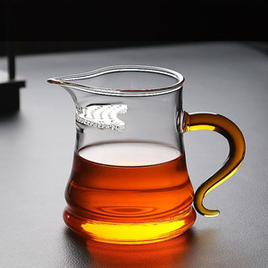 Dispensador de té de vidrio con filtro de forma irregular para juegos de té Kung Fu, uso en el té de la tarde - Product Image 1