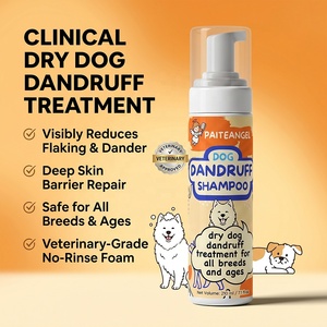 Champú Anticaspa de Lujo para Perros, Espuma para el Tratamiento de la Piel Seca, Alivio de las Escamas, Uso <span class=keywords><strong>en</strong></span> el Baño, para Todas las Edades, GMP OEM - Product Image 1