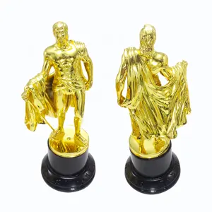 Oscar piala pria emas kecil kustom Pertemuan Tahunan penghargaan film kehormatan kreatif aktor kristal logam Film trofi Bintang kustom