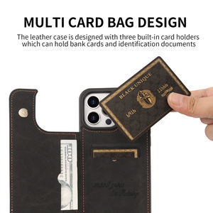 Custodia per telefono in pelle con fibbia di ferro magnetica per <span class=keywords><strong>iphone</strong></span> 15 14 13 12 <span class=keywords><strong>11</strong></span> custodia per telefono con design sottile per <span class=keywords><strong>iPhone</strong></span> 7/8/xs per samsung - Product Image 4