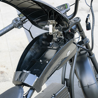Vélo Électrique Urbain à Pneus Larges, Vélo Électrique avec Assistance au Pédalage, Accélérateur, Selle à Ressort, Selle Confortable Ape Hanger, Vélo Électrique Adulte