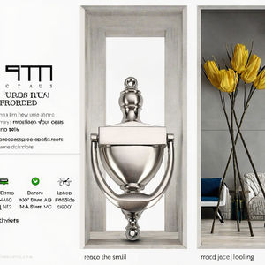 RHETECH Durable Antique <strong>Funny</strong> <strong>Door</strong> <strong>Knocker</strong> with Unique Modern Design Aluminium Material Soundproof Feature Screw Installation - Product Image 3