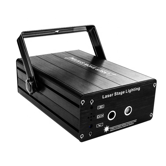 10W Red and Green Pattern Mini Projector Sky Laser Beam Hotel Party Stage Light with DMX512 Control for DJ Disco