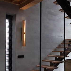 Applique murale en cuivre de style nordique moderne et luxueux, éclairage LED Art Déco pour hôtel, <span class=keywords><strong>couloir</strong></span>, salon, décoration extérieure - Product Image 1