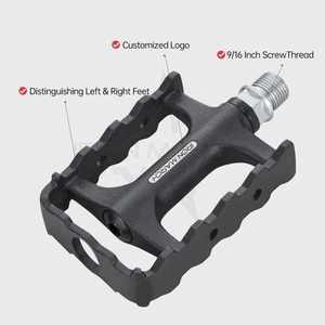 Pédales de vélo de montagne BMX <span class=keywords><strong>en</strong></span> aluminium personnalisées AL-104 Alloy 104x94x20mm, noires, avec roulements, pédales pliables pour vélo de route - Product Image 6