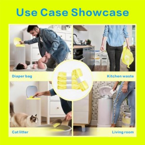 Bolsas de repuesto para contenedor de pañales, 7 capas, con bloqueo de olores, a prueba de fugas, gruesas, de PE, para pañales de bebé - Product Image 6