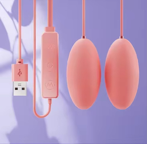 Dual Massager Pelvic Floor Trainer Portable Muscle Relaxation Tool for Women Pink Purple - Product Image 1