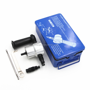Eléctrico doble de la hoja de corte de Metal de doble cabeza Nibbler hoja <span class=keywords><strong>VI</strong></span> cortador herramienta Taladro - Product Image 1