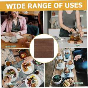 Set de table en noyer noir vierge de bonne qualité, écologique, minimaliste, emballage carton, vente en gros - Product Image 5