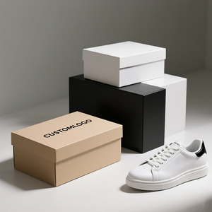 صندوق أحذية مخصص صديق للبيئة من الورق المقوى قابل للطي مع طلاء غير لامع - Product Image 1