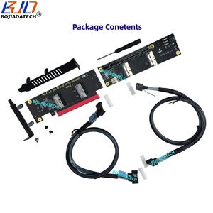 PCI-E 5.0 16X to PCIe X16 GEN5 Graphics Card GPU Riser Extension Cable 64Gbps 2 * MCIO (SFF-TA-1016) 8i Adapter Expansion Card - Product Image 6