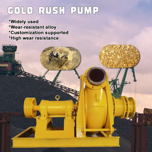 Pompa per la lavorazione dei minerali con design anti-intasamento, prodotta in Cina, per il pompaggio di miscelazioni di sabbia e oro. - Product Image 5