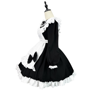 Japanese Style Maid Costume Long Sleeve Cosplay Outfit For Anime Role Play Women Adult Size One Size - Product Image 4