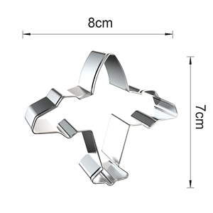 Moule à biscuits en forme d'<span class=keywords><strong>avion</strong></span> <span class=keywords><strong>Emporte</strong></span>-pièce personnalisé <span class=keywords><strong>Emporte</strong></span>-pièce en acier inoxydable pour la pâtisserie - Product Image 4