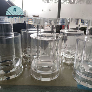 Tuyau acrylique transparent à grand diamètre, tuyau rond en PEHD flexible, verre organique avec bride flexible pour équipement expérimental - Product Image 1