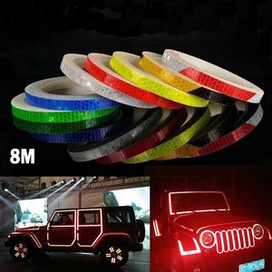 1/2cm x 8m autocollants de vélo ruban réfléchissant Fluorescent <span class=keywords><strong>vtt</strong></span> vélo bandes de vélo bandes de cyclisme bandes pour vélo casque moto Scooter - Product Image 3