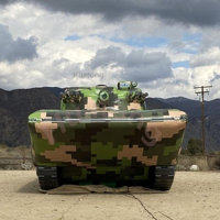 Modèle de char gonflable publicitaire en PVC pour extérieur, char factice gonflable pour entraînement, camouflage amovible