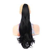 Pince à griffes Extensions de queue de cheval longue queue de poney pièce de cheveux ondulés bouclés postiches synthétiques pour les femmes