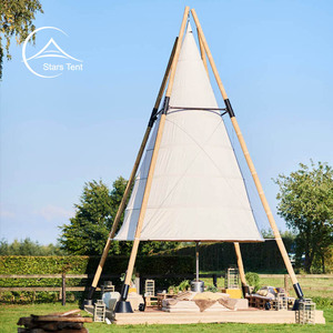 <span class=keywords><strong>Tipi</strong></span> de bambú para adultos, <span class=keywords><strong>Tipi</strong></span> de lona de Safari, 6M, para eventos de Camping al aire libre - Product Image 4