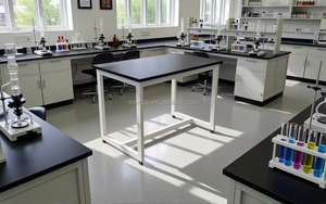 Table de travail ESD avec structure métallique, mobilier de laboratoire, plan de travail ESD sécurisé de qualité médicale pour laboratoire <span class=keywords><strong>CDC</strong></span> et centre de recherche hospitalier - Product Image 4