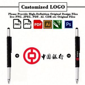 Stylo bille multifonction 6-en-1 personnalisé avec logo imprimé UV pour cadeau promotionnel d'entreprise – Vente en gros - Product Image 2