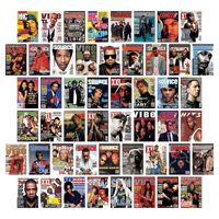 Ensemble de 50 affiches colorées et vibrantes, cartes postales, cadeaux d'art rétro de qualité supérieure, parfaites pour les cadeaux de Noël et de salutation