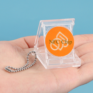 SUNSHING <span class=keywords><strong>Porte</strong></span>-clés Kpop Photo Musique Album Boîte NFC Médial RFID Coin Tag Cas Titulaire de la <span class=keywords><strong>Carte</strong></span> Mini CD Jewel Box Musique Album Boîte D'emballage - Product Image 4