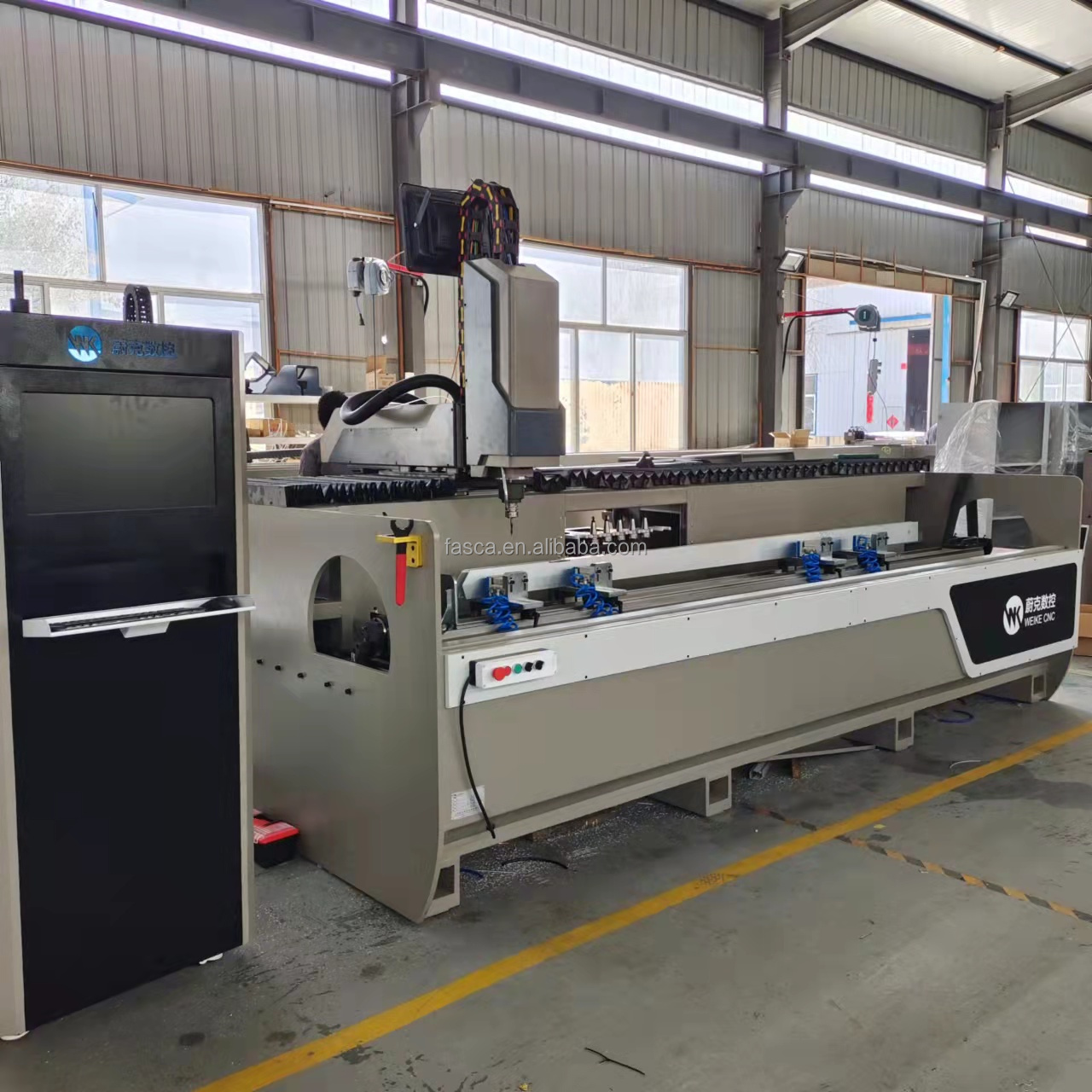 Aluminium Profile CNC Machining Centers Automatic Drilling Milling Machine working with 3200mm length