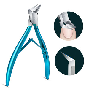 Gran oferta, cortaúñas profesional de alta calidad, cuchilla curva, pinzas para cutículas, herramienta de manicura Sin desorden - Product Image 5