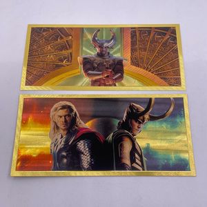 Colección de personajes de películas famosas de EE. UU. Boleto Chapado en tarjeta de superhéroe de plástico dorado para regalo agradable para fanáticos - Product Image 4