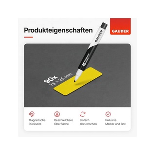 Letreros magnéticos reutilizables <span class=keywords><strong>para</strong></span> escribir en <span class=keywords><strong>pizarra</strong></span> blanca, <span class=keywords><strong>pizarra</strong></span>, tablero Kanban y <span class=keywords><strong>nevera</strong></span>-Tarjetas magnéticas <span class=keywords><strong>con</strong></span> marcador - Product Image 2