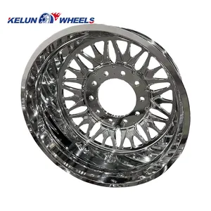 Fournisseur Jantes forgées en alliage d'aluminium de haute qualité 20 "22" 24 "26" 28 "22.5 roues Double roue