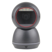 Interfaz USB de China 1D 2D Datamatrix con cable Auto Sense Flatbed Omnidireccional Desktop Barcode Scanner
