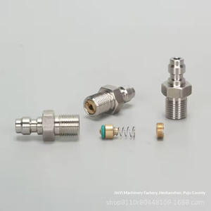 8mm <b>Quick</b>-Connect Male Copper Power <b>Connector</b> One-Way High-Pressure Valve Inlet Nozzle M10*1G1/8NPT Internal External Thread ABS - Product Image 5