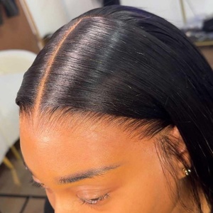 Foxen, venta al por mayor, peluca <span class=keywords><strong>de</strong></span> encaje Invisible Hd, se puede decolorar el cabello teñido y rizado, peluca sin pegamento, <span class=keywords><strong>pelucas</strong></span> <span class=keywords><strong>de</strong></span> cabello <span class=keywords><strong>Natural</strong></span> Original para mujer - Product Image 1