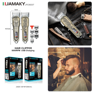 Cortadora de Cabello JAMAKY 8000 RPM, Carga USB, Cuerpo Metálico, Motor sin Escobillas, Uso Profesional para Barberos - Product Image 1