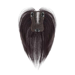 FYD Wholesale <strong>Cheap</strong> Ultra-thin Swiss Net Human Hair Topper Butterfly Shape 9*12 with 25 30cm Straight Hair Topper for Women - Product Image 1