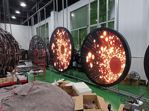 จอ LED ทรงกลม P2 สำหรับใช้งานภายในอาคาร เส้นผ่านศูนย์กลาง 2 เมตร พร้อมระบบเชื่อมต่อ Ethernet/WiFi สำหรับบูธจัดแสดงสินค้า บริษัท ร้านค้า ตกแต่ง และโฆษณา - Product Image 3