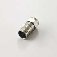 Conector Coaxial RF de 75 ohmios, Tipo F Macho, para Cable RG6