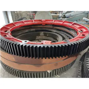 Rotating kiln tooth gear chemical drying equipment Customized rolling roller dryer casting steel gear ring gear processing