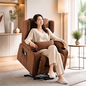 Sillones Reclinables Eléctricos para Personas Mayores con Masaje y Calefacción, Sofá Reclinable con Posición Eléctrica Infinita, Almohada Lumbar y Reposabrazos - Product Image 2