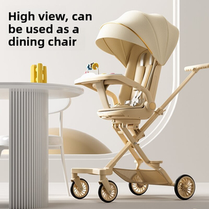 Cochecito de Bebé Multifuncional de Alta Gama, Ligero y Plegable con Rotación de 360 Grados °   Asiento Giratorio, Reclinable y Ajustable, con Movimiento Bidireccional - Product Image 3