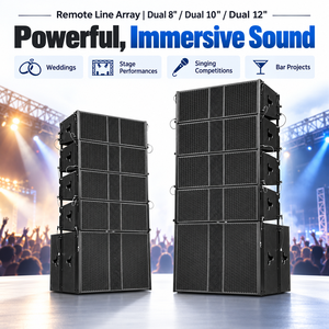 LA110 LA101 10 Inch Passive Line Array Speaker Modular <strong>PA</strong> System with Optional Matching Subwoofer for Custom Live Sound <strong>Setup</strong> - Product Image 2